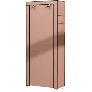 Armario Zapatero Marrón Tela Con Puertas NUEVO