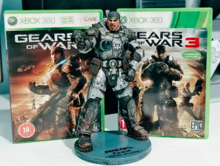 Gears of War 2 y 3 + Figura Marcus Fenix Xbox 360