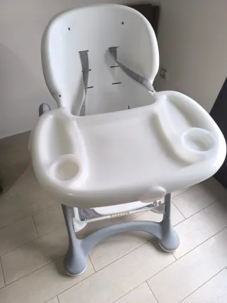 Trona Silla Comedor Bebé Blanca