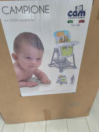 Trona Silla Comedor Bebé Blanca