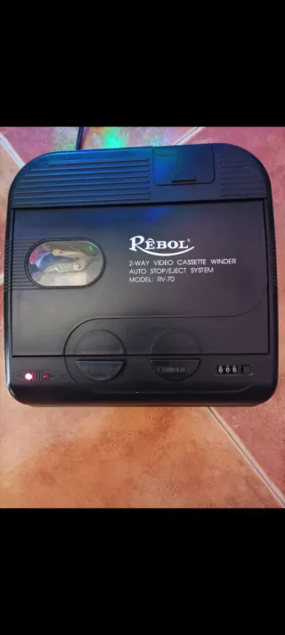 Rebobinador VHS REBOL RV-70 Vintage
