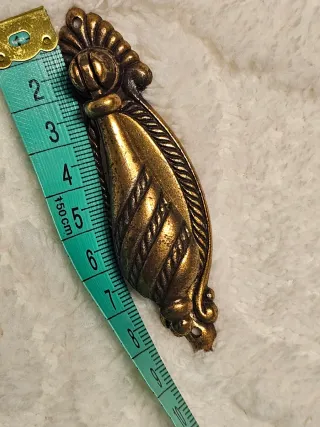 Par de tiradores antiguos latón