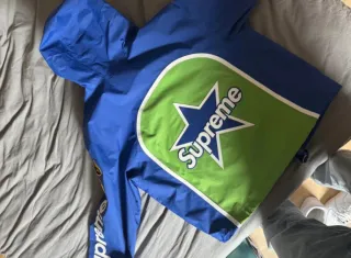 Chaqueta Supreme Vanson Leathers Azul/Verde