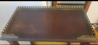 Vitrina antigua nogal cristal