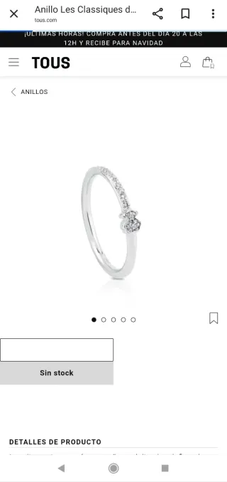 Anillo Tous Oro y Diamantes