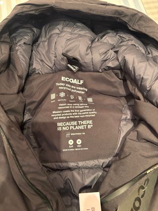 Abrigo Ecoalf Negro Talla M