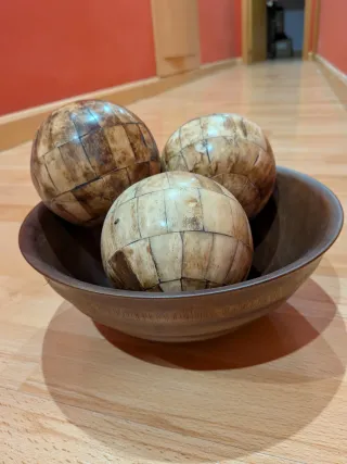 Centro de mesa decorativo de madera