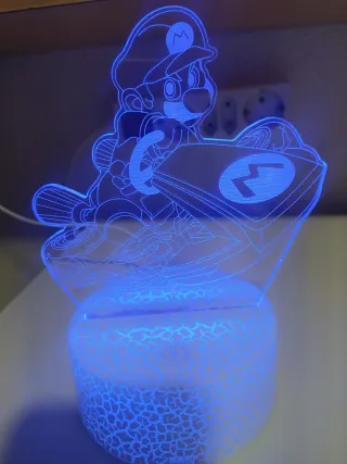 Lámpara LED Mario Kart