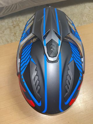 Casco Moto Airoh Adventure Gris/Azul/Rojo