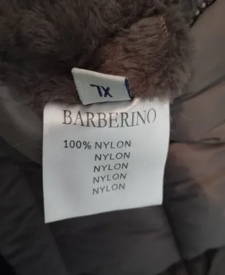 Abrigo gris reversible marca barberino