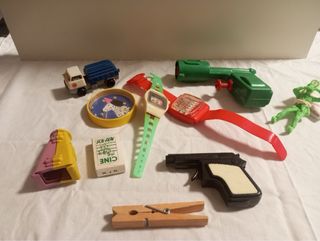 Lote de juguetes antiguos de kiosco