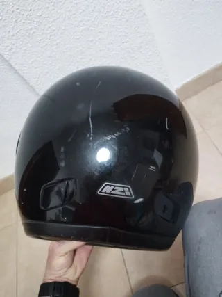 Casco de moto negro Zoom Marca NZI