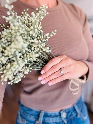 Anillo Oro Blanco 18k con circonitas