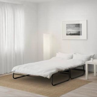 Sofá Cama Gris y Negro