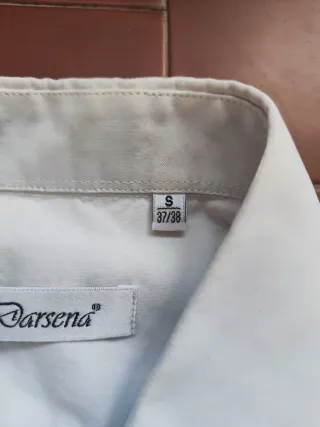 Camicia Darsena Uomo classica taglia S slim Bianca
