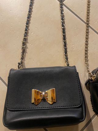 Set 2 borsettine tracolla vintage nere