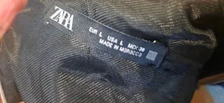 Vestido corto plateado - Zara