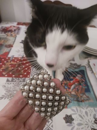 Brazalete elastico bisutería Art deco vintage