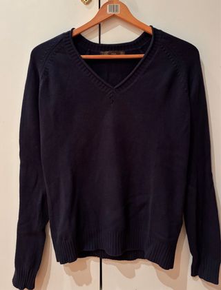 Jersey Zara Azul Marino Algodón