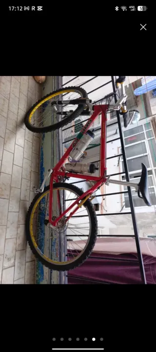 Bicicleta Montañera Roja