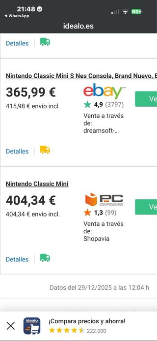 Consola Nintendo Mini NES