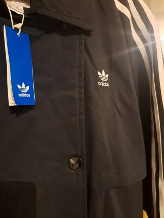 Abrigo Adidas Negra Talla M