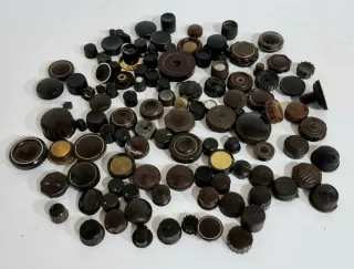 Botones radio antigua lote de 105