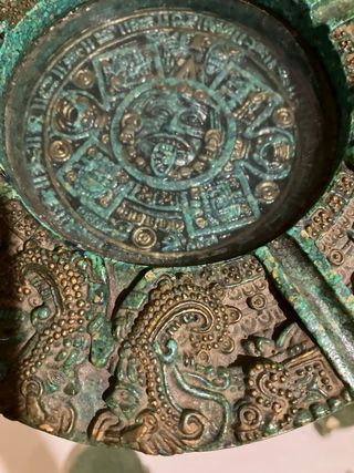 Conjunto Cenicero y Posavasos Aztecas