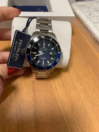 Orologio Pryngeps Milano 1956 Blu e Argento