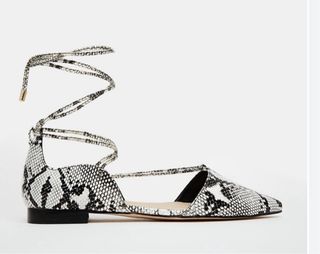 ASOS Zapatos Planos Puntiagudos con Cordones