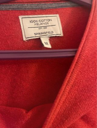 Jersey hombre rojo/naranja