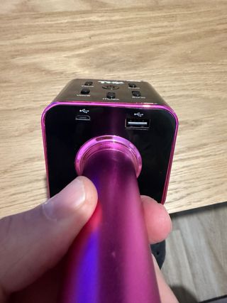 Micrófono Karaoke La Voz Rosa y Negro