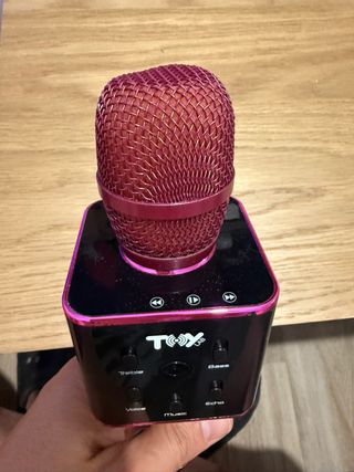 Micrófono Karaoke La Voz Rosa y Negro