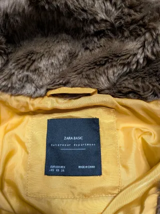 Chaqueta Zara Amarilla