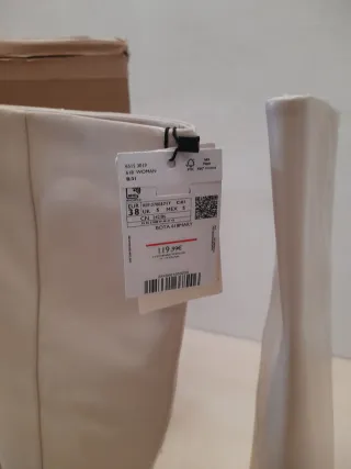 Botas altas piel Mango auténticas nuevas número 38