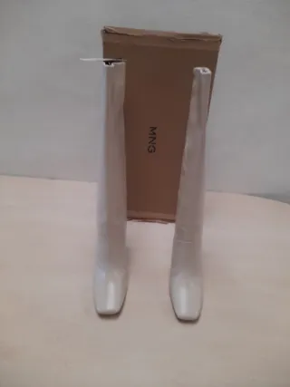 Botas altas piel Mango auténticas nuevas número 38