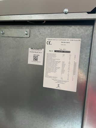 Caldera Pellet Palazetti JP TC. 21 KW