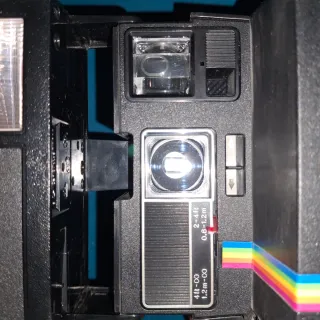 Cámara Polaroid Negra Multicolor