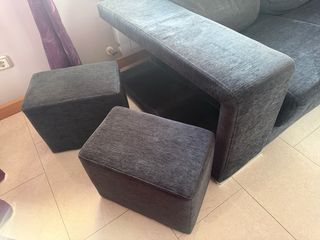 Sofá Chaiselongue Gris Oscuro