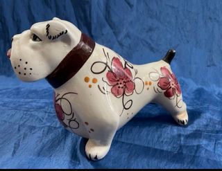 Figura Bulldog Inglés Porcelana Vintage