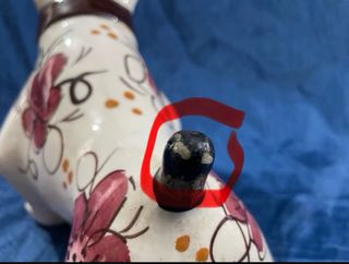 Figura Bulldog Inglés Porcelana Vintage