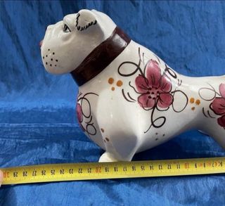 Figura Bulldog Inglés Porcelana Vintage
