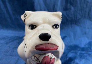 Figura Bulldog Inglés Porcelana Vintage