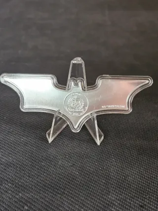 Moneda Plata Pura 999 Batarang Batman