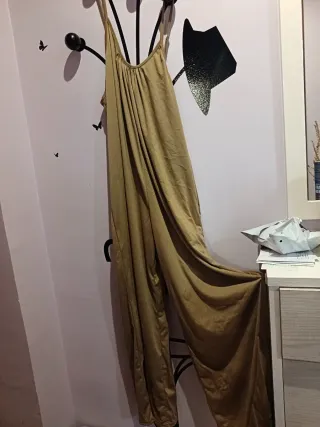 Mono ancho de verano beige oscuro ...