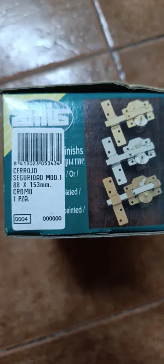 Cerrojo de seguridad metálico