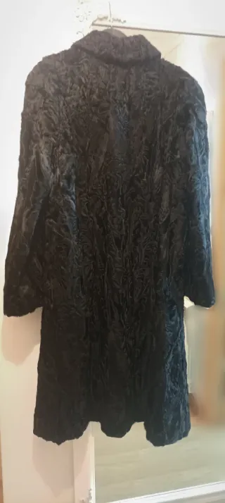 Abrigo negro vera pelle ideal carta Reyes Magos