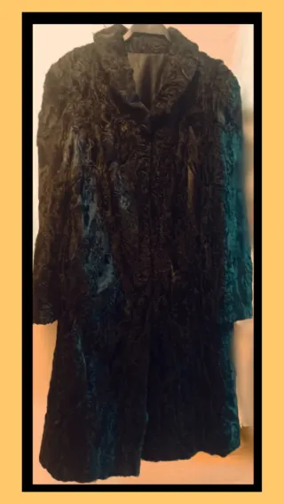 Abrigo negro vera pelle ideal carta Reyes Magos