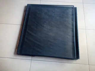 Rejilla protectora chimenea negra