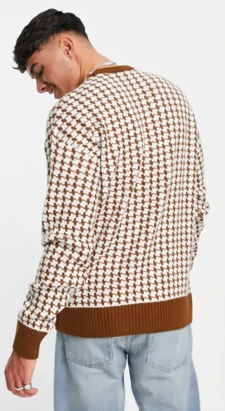 Jersey New Look estampado pata de gallo